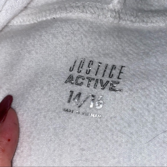 Justice Active logo Hooded Sweatshirt Girls size 14/16 - Picture 6 of 6